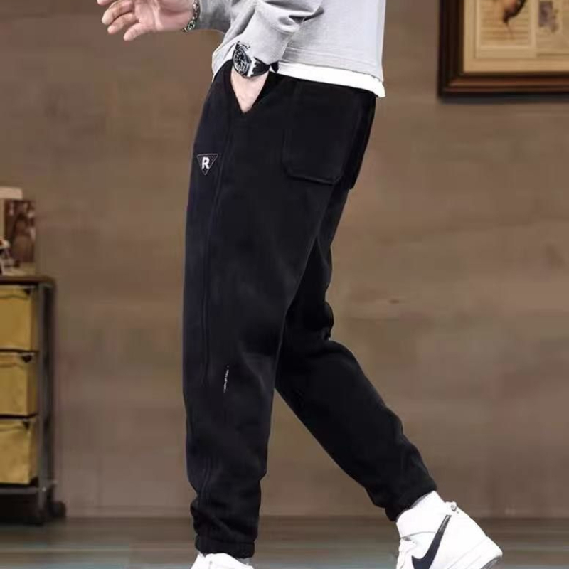Corduroy Pant Warm - กางเกงผ้าฟลีซบุขนสำหรับผู้ชาย กางเกงจ็อกเกอร์ผ้าลูกฟูกหนา กางเกงลำลองอุ่นๆ สำหรับสภาพอากาศหนาวเย็น 2026