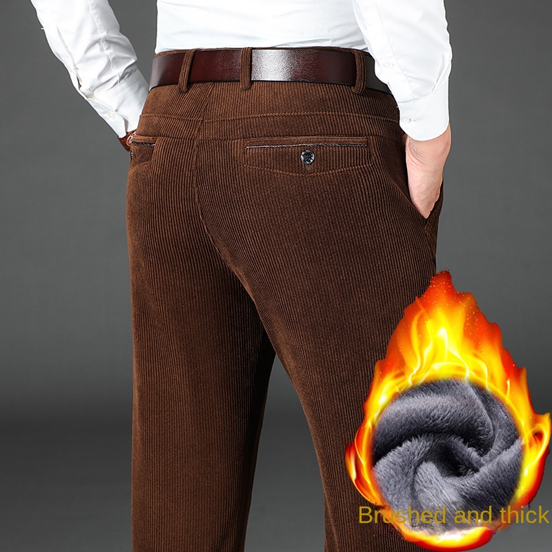 ฤดูหนาว Corduroy Mens กางเกงหน - Corduroy Pant Warm บทวิจารณ์และราคา