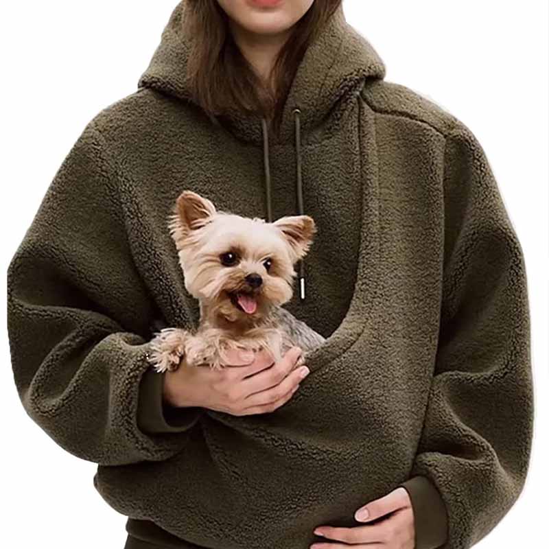 เสื้อฮู้ดแขนยาวทรงหลวมสำหรับสุ - Sherpa Hoodie Fleece บทวิจารณ์และราคา