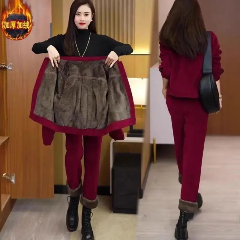 ฤดูใบไม้ร่วงฤดูหนาว Corduroy ห - Corduroy Pant Warm บทวิจารณ์และราคา