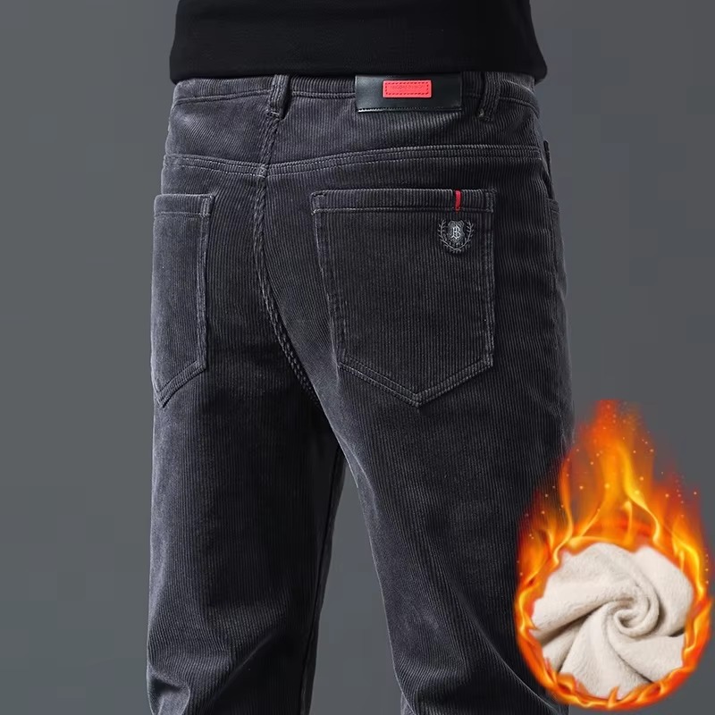 กางเกงผ้าลูกฟูกผู้ชาย บุซับในห - Corduroy Pant Warm บทวิจารณ์และราคา