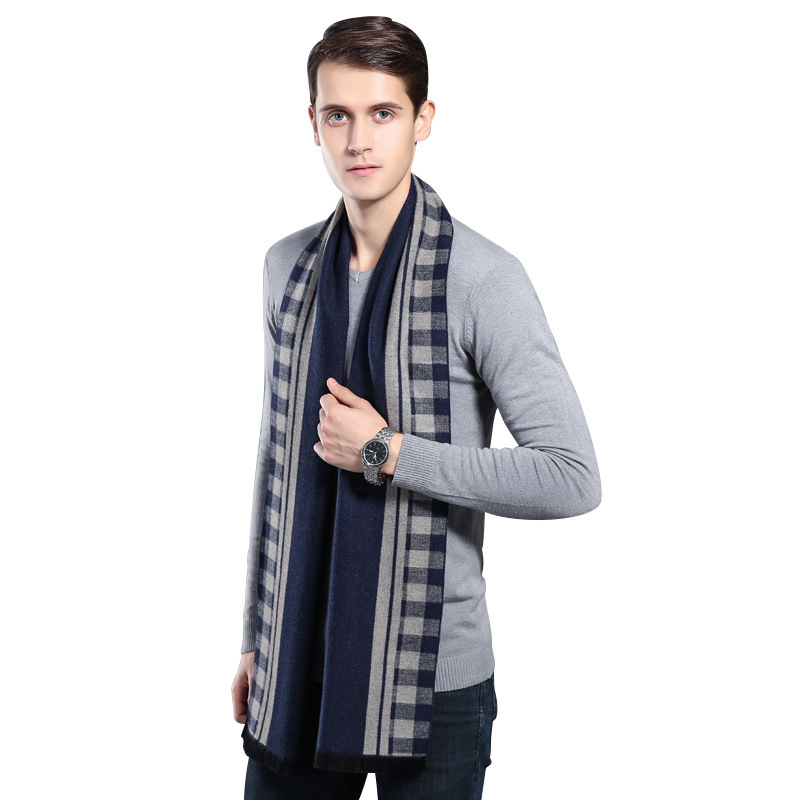 ผ้าพันคอแบรนด์ดีไซเนอร์ลายสก็อ - Wool Scarf Men บทวิจารณ์และราคา