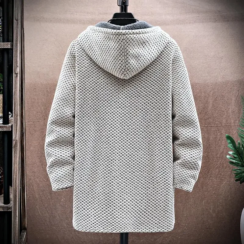ผู้ชายเสื้อสเวตเตอร์ถักแคชเมีย - Wool Coat Peacoat บทวิจารณ์และราคา