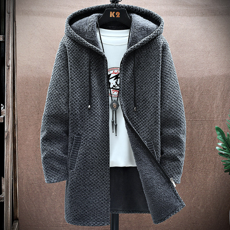 ผู้ชายเสื้อสเวตเตอร์ถักแคชเมีย - Wool Coat Peacoat บทวิจารณ์และราคา
