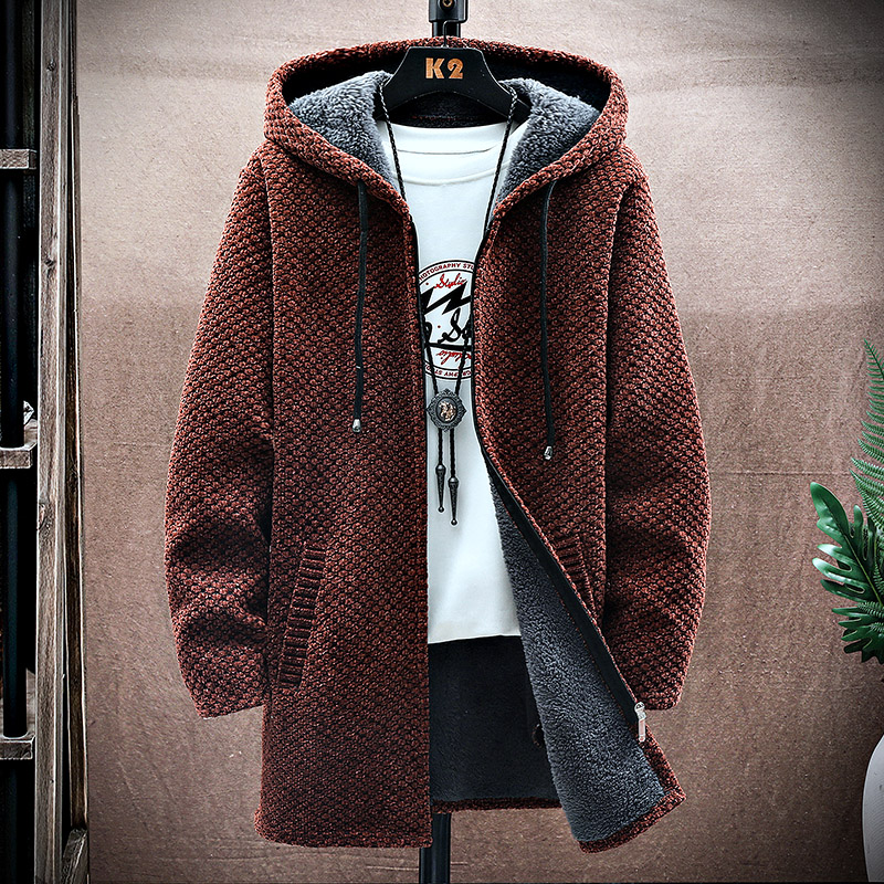 ผู้ชายเสื้อสเวตเตอร์ถักแคชเมีย - Wool Coat Peacoat บทวิจารณ์และราคา