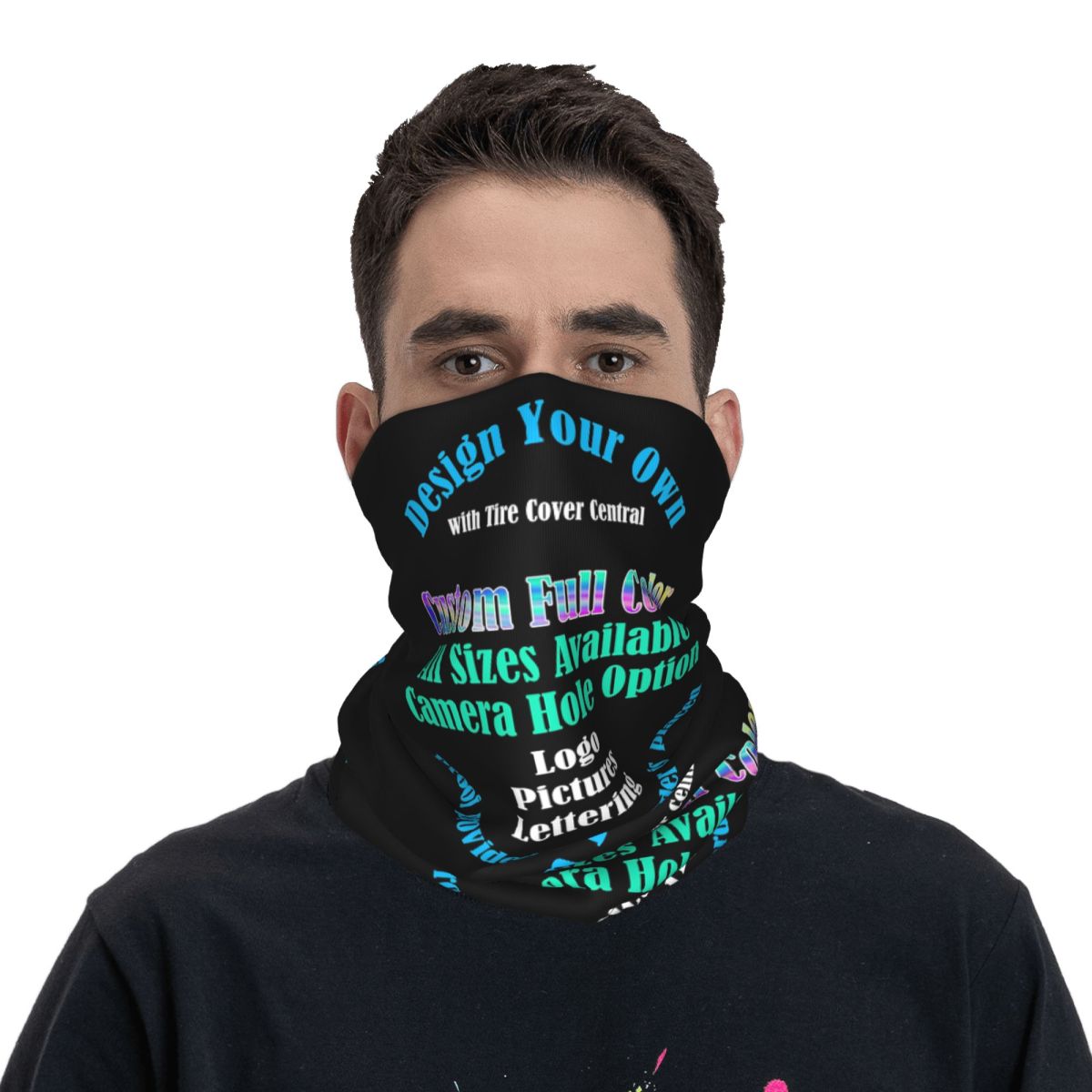 ผ้าพันคอแบบกำหนดเอง พิมพ์ลายตา - Neck Gaiter Fleece บทวิจารณ์และราคา